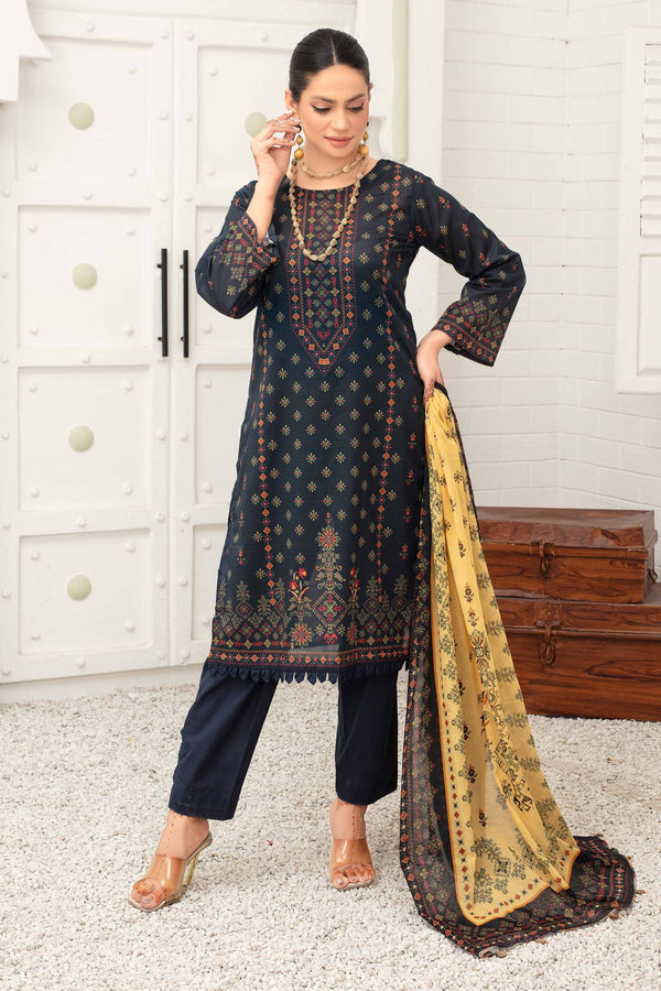 MOHAGNI PRINTED LAWN 3PC - (D# - 06)