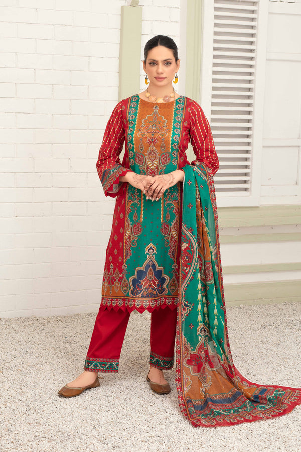 MOHAGNI PRINTED LAWN 3PC - (D# - 09)