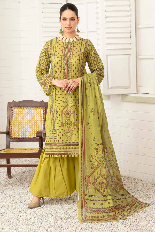 MOHAGNI PRINTED LAWN 3PC - (D# - 01)