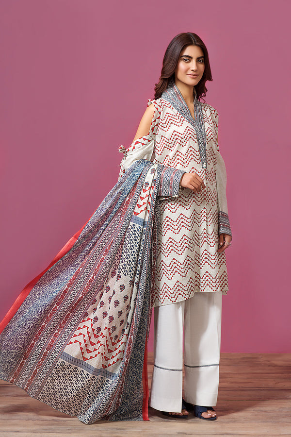 NISHAT LINEN UNSTITCHED LAWN VOL-08 3PDRESS (D# 7532)