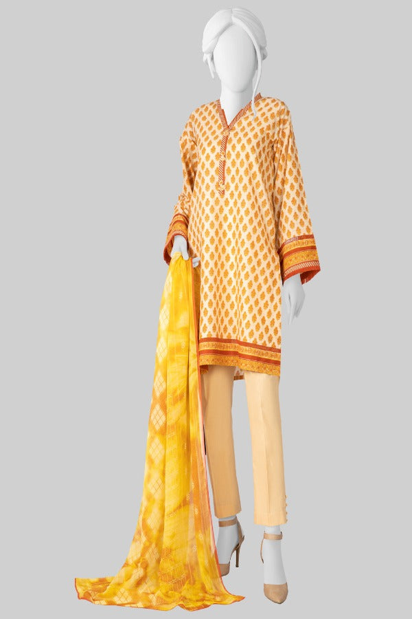 J. PANJANAD PRINTED LAWN 3PIECE UNSTITCHED